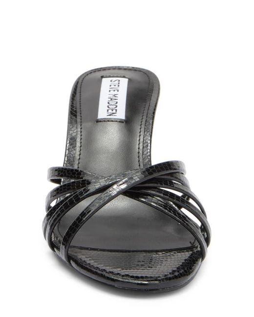 Steve Madden Black Rolla Stiletto Slide Sandal