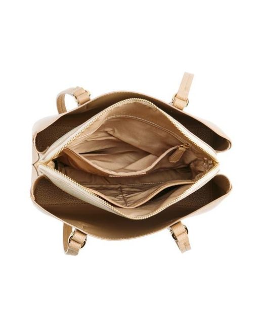 Nanette Lepore Natural Triple Section Tote Bag