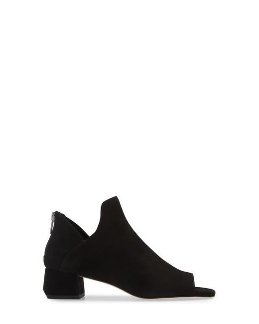 Pelle Moda Black Vonn Open Toe Ankle Boot