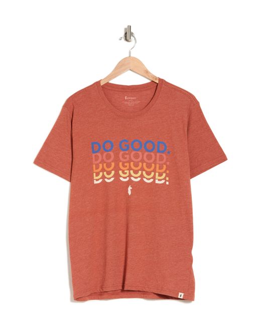 COTOPAXI Orange Do Good Repeat T-shirt for men