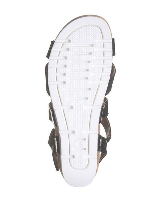 Adrienne Vittadini Black June Platform Wedge Sandal