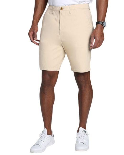 Jachs New York Natural Stretch Twill Chino Shorts for men