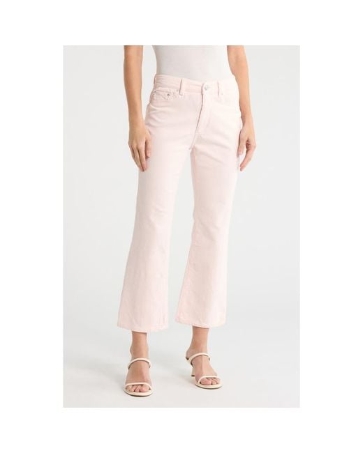 DL1961 Women's Pink Bridget Instasculpt Ankle Jeans