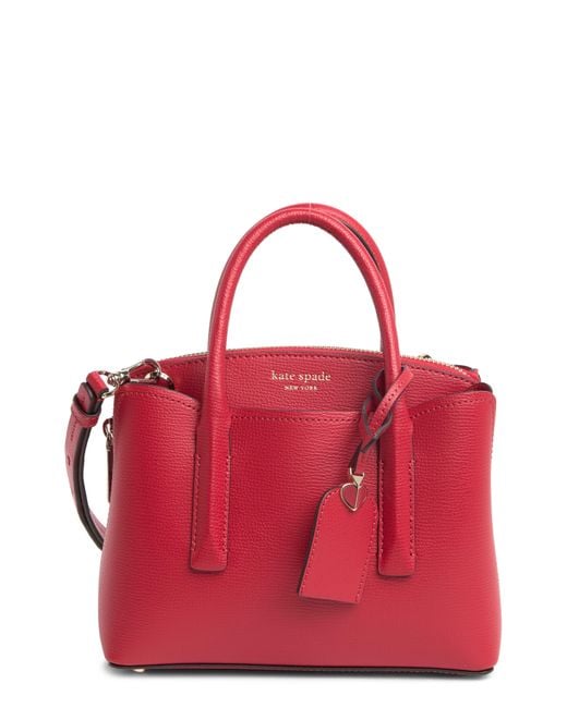 Kate Spade Red Margaux Leather Mini Satchel Bag