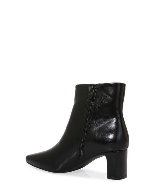 BERNESS Black Crinkle Textured Bootie