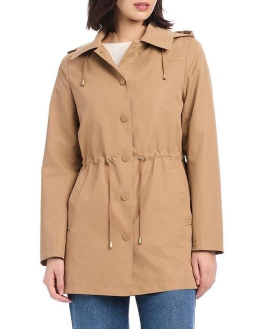 Kate Spade Natural Magic Print Hooded Rain Jacket