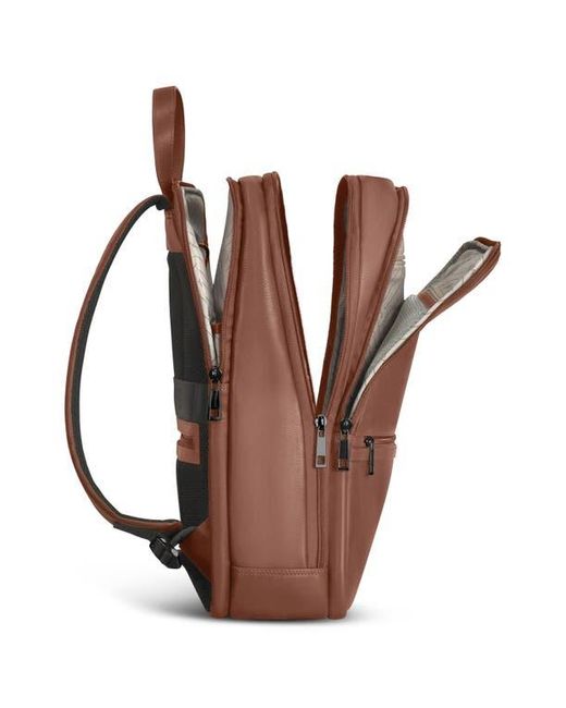CHAMPS Brown Onyx Leather Backpack for men