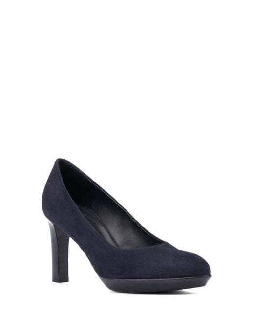 Aquatalia Blue Raysa Platform Pump
