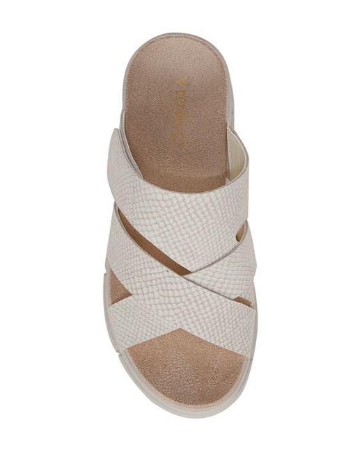 Vionic White Uptown Sunset Slide Sandal