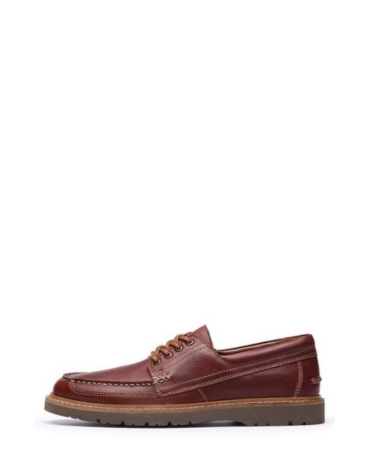 Clarks Brown Weltridge Moc Toe Derby for men