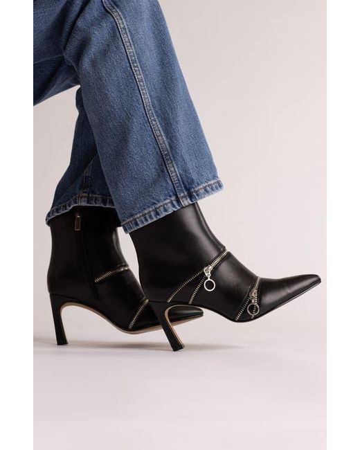 Journee Collection Black Catoa Zip Boot