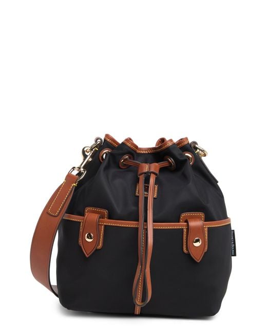 Dooney & Bourke Drawstring Bucket Bag in Black