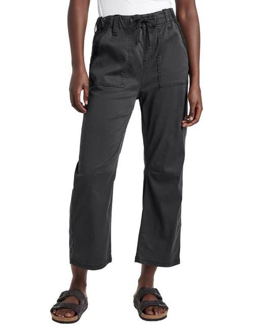 Splendid Black Gianna Crop Drawstring Pants