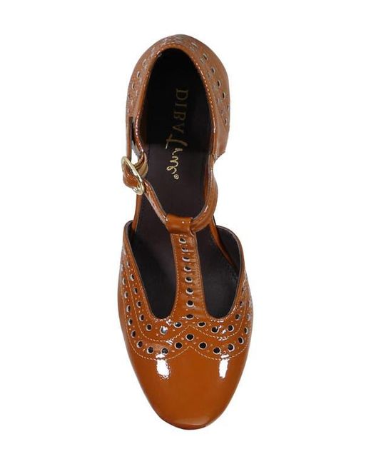 Diba True Brown Juke Box T-Strap Pump