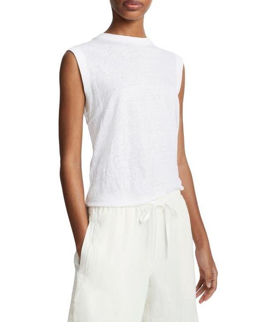 Vince White Hemp Drawstring Shorts