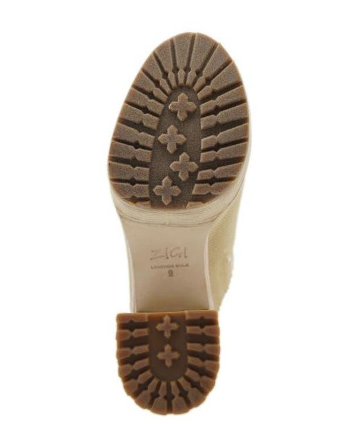 Zigi White Fina Platform Clog
