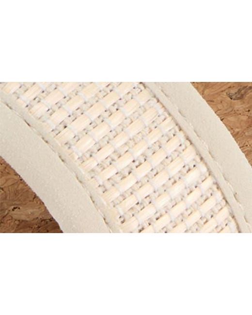 FLOOPI Natural Knit Platform Slide Sandal