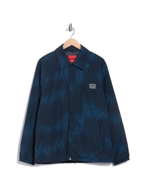 HUGO Blue Byle Snap Jacket for men
