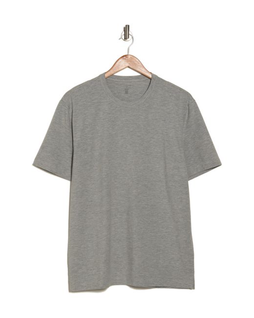 14th & Union Gray Crewneck Cotton & Modal T-shirt for men