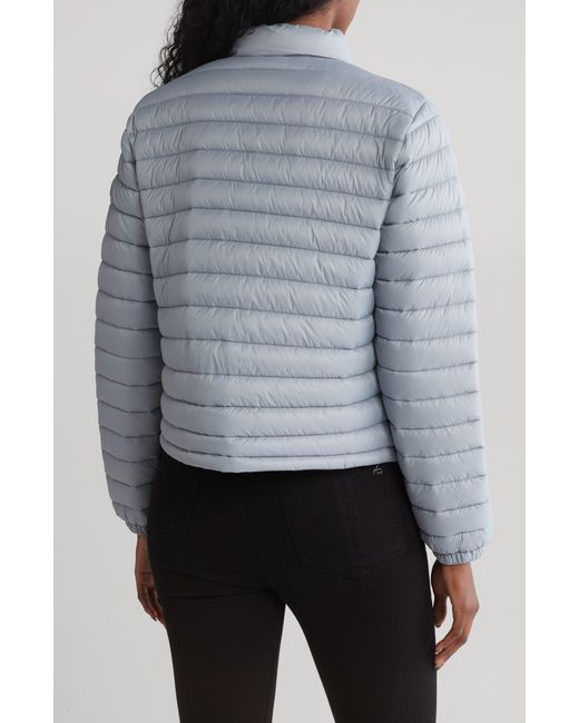 Save The Duck Gray Neha Channel Quilt Puffer Jacket