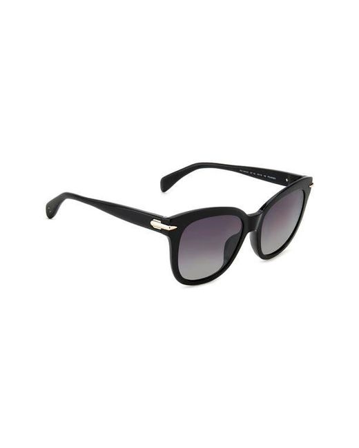 Rag & Bone Black 55Mm Square Sunglasses