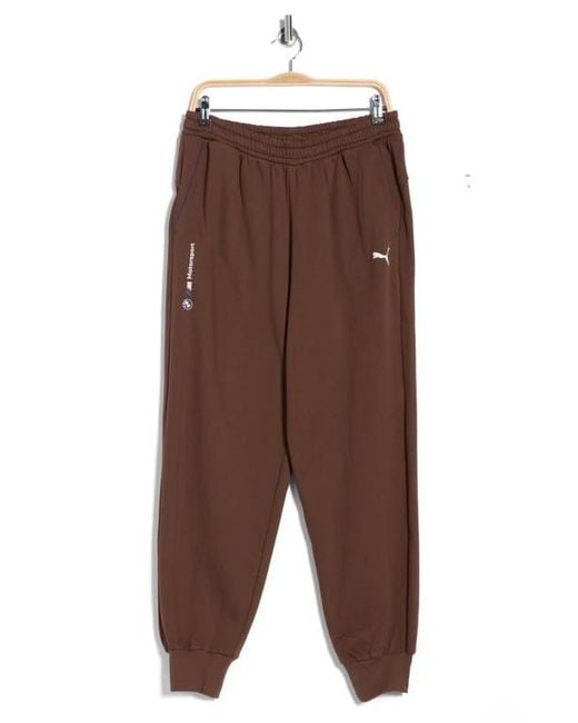 PUMA Brown X Bmw Motorsport Essential Fleece Joggers for men