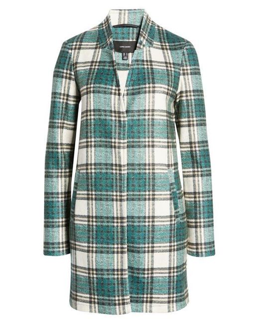 Vero Moda Blue Katrine Buffalo Plaid Brushed Jacket