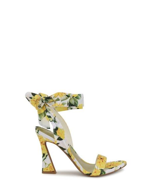 Nine West Yellow Kobs Ankle Tie Sandal