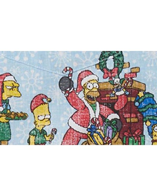 Reyn Spooner Blue The Simpsons Greetings Button-Down Shirt for men