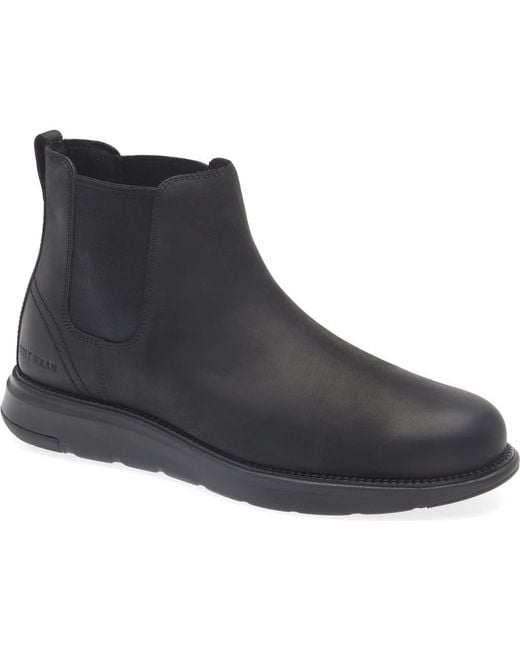 Cole Haan Black Grand Atlantic Chelsea Boot for men