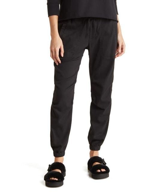 James Perse Black Soft Drape Utility Pants