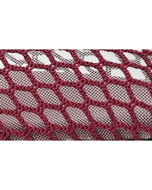 Nicole Miller Red Mesh Flat