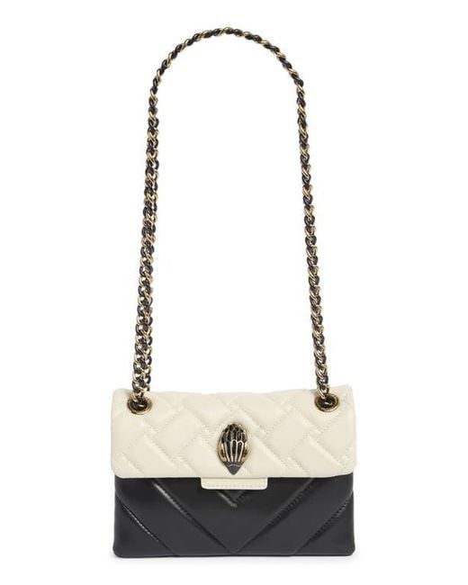 Kurt Geiger Natural Mini Kensington Leather Convertible Shoulder Bag