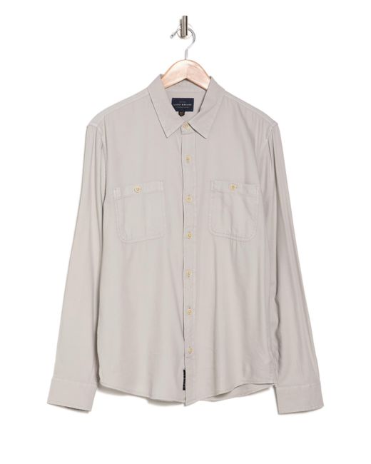 Lucky Brand Gray Mason Workwear Button-up Shirt for men