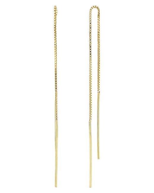Bony Levy Metallic 14k Gold Chain Threader Earrings In 14k Yellow Gold At Nordstrom Rack