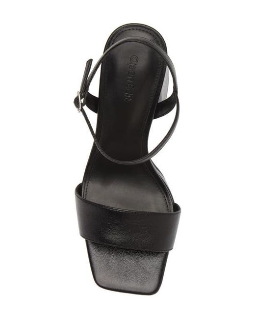 Open Edit Black Noella Ankle Strap Platform Sandal