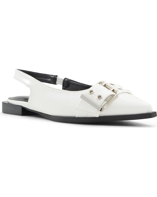 ALDO White Natallya Slingback Flat