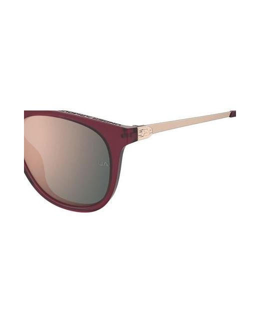 Under Armour Pink Circuit 54Mm Gradient Polarized Rectangular Sunglasses