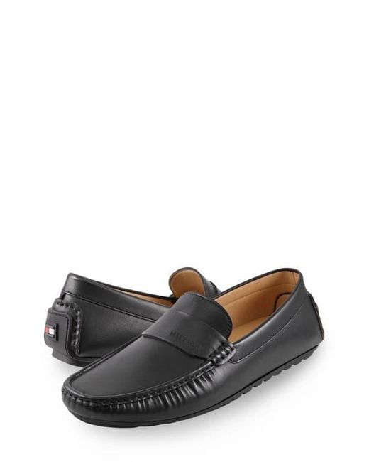 Tommy Hilfiger Black Ruven Driving Loafer for men