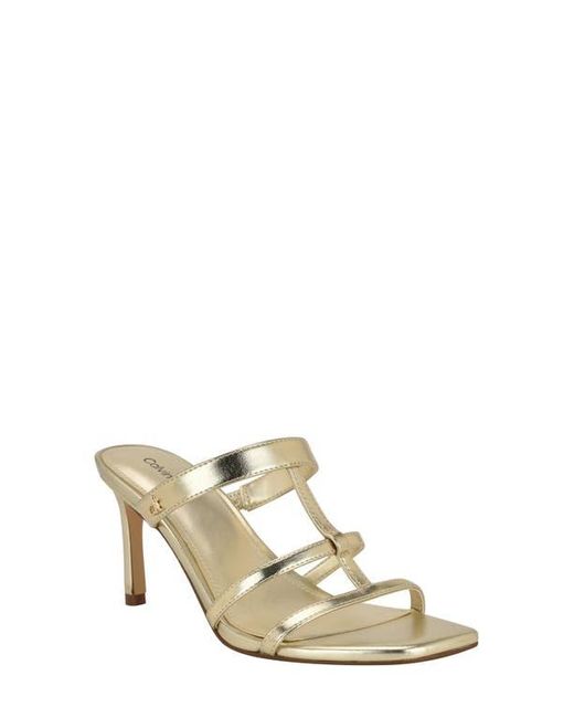 Calvin Klein Metallic Hiledy Caged Sandal