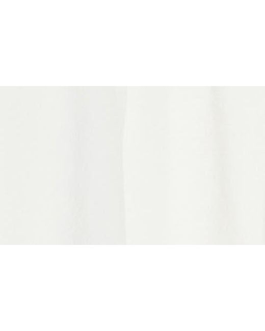 Bobeau White Embroidered Swing Top