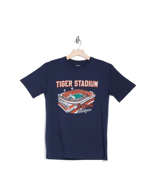 American Needle Blue Tiger Stadium Graphic T-shirt for men