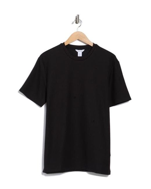 Calvin Klein Black Micro Waffle T-Shirt for men