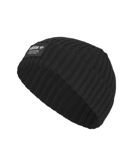 Adidas Black Gender Inclusive Original Ribbed Cuff Beanie for men