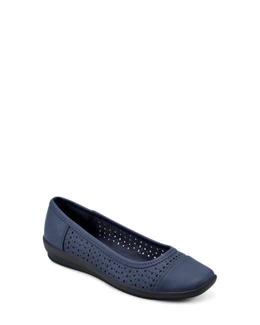 Easy Spirit Blue Luciana Perforated Flat