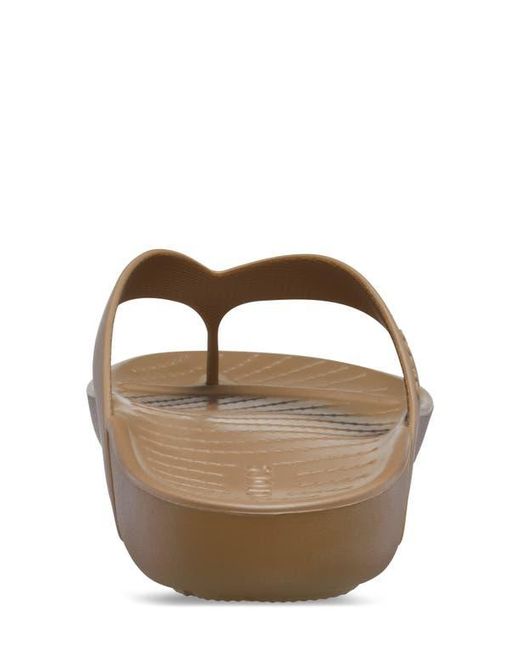 CROCSTM Brown Splash Flip Flop