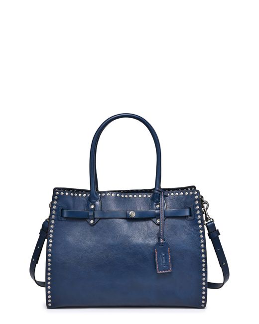 Old Trend Blue Westland Leather Satchel Bag