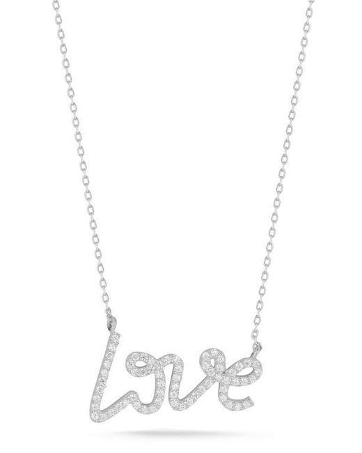 Glaze Jewelry White Sterling Love Necklace