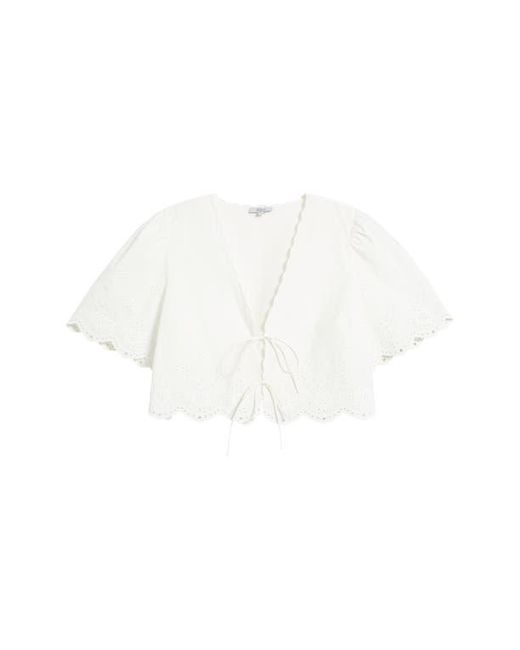 Rails White Lorelei Eyelet Blouse