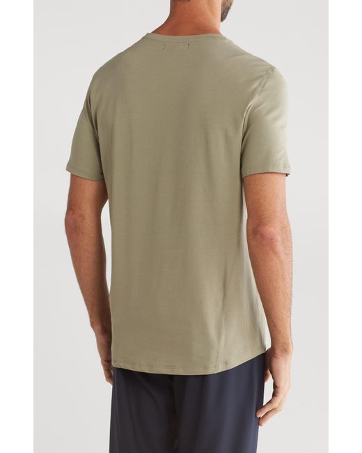 Kenneth Cole Green Crewneck Stretch Cotton T-shirt for men